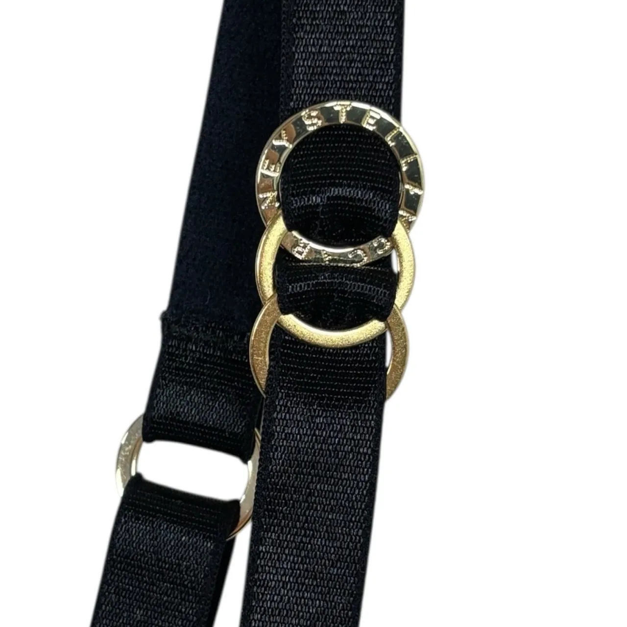 Stella McCartney Black Lace Mesh Underwire Bra 34E Sheer Polka Dot Gold Hardware Size undefined - Image 7