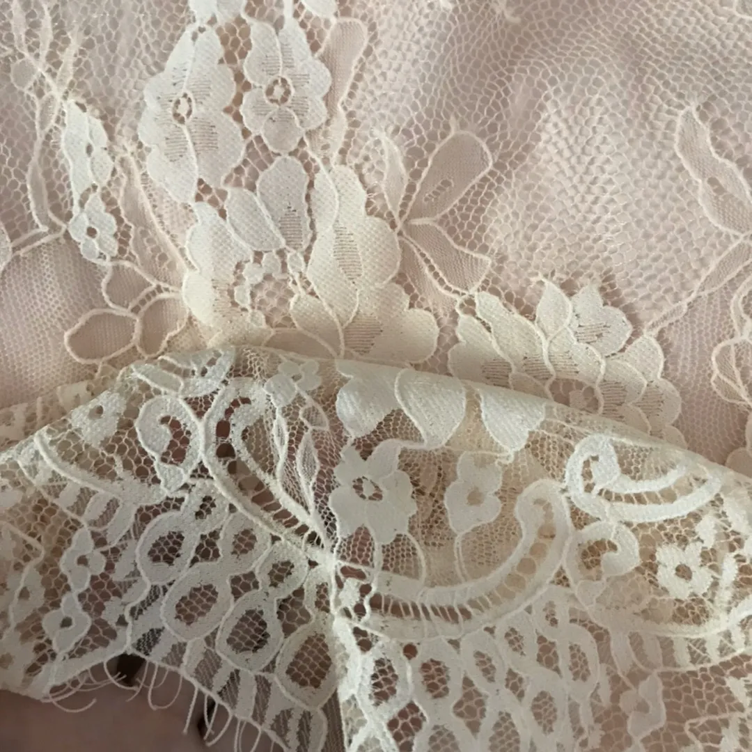 Lace Sheer Formal Dress Pink Size XS - Image 3