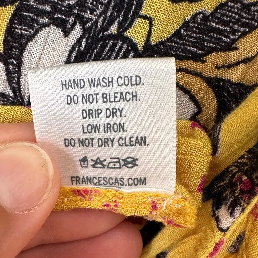 Blue Rain Women Yellow Floral Print
Sleeveless  Babydoll Blouse - Image 5