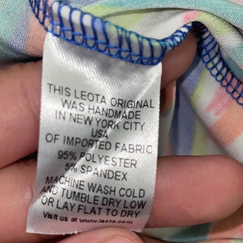 Leota Women’s Sleeveless Twist Front Dress Size Small in Colorful Brush Stroke - Image 5