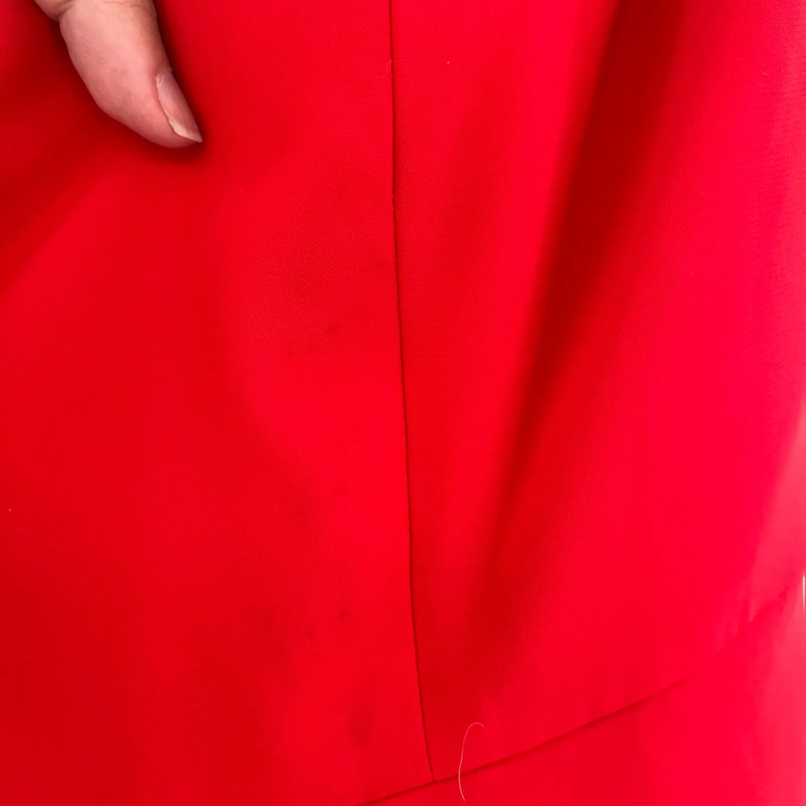 Jasmine Bridesmaid Strapless Dress Sz 14 Cherry Red Valentine's Chiffon Wedding - Image 10