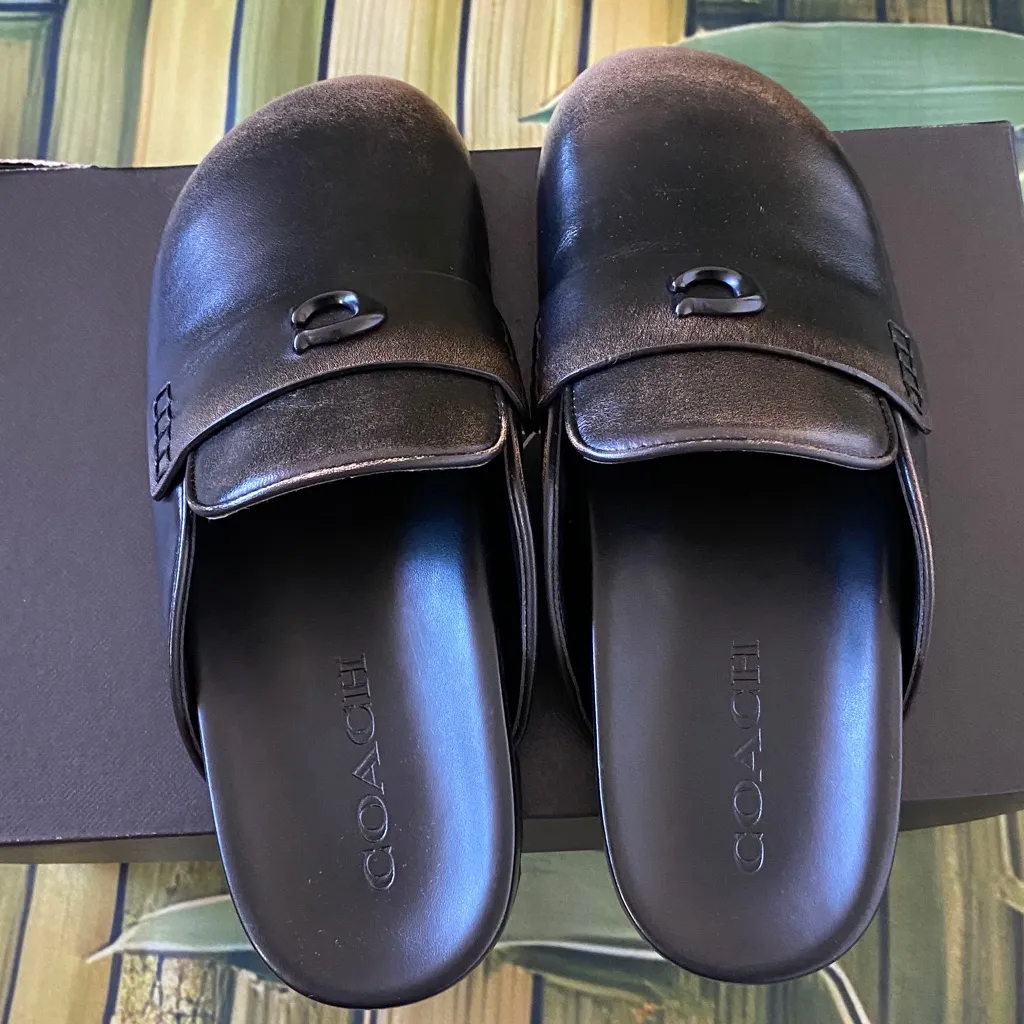 Coach NWT 
Women's Sculpted C Loved Leather Clogs - Image 7