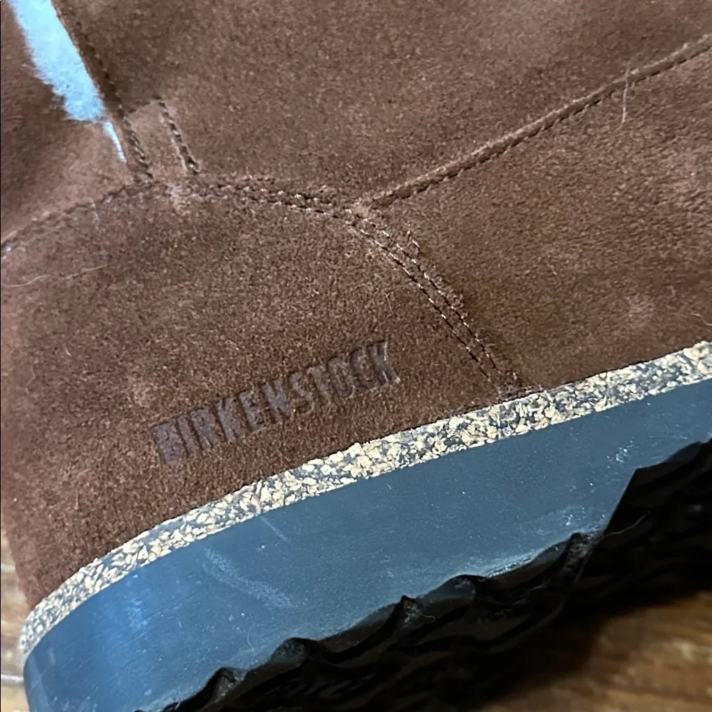 Birkenstock Uppsala Shearling Brown Suede Boots, Sz 40 (US 9-9.5) - Image 8