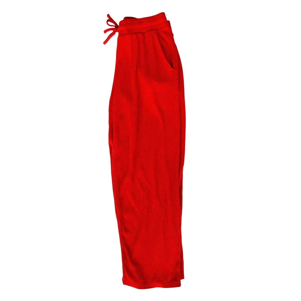 Lands End Red Corduroy Pants XS Extra Small 2 4 Casual Comfort Relax Walk Cruise - Image 7