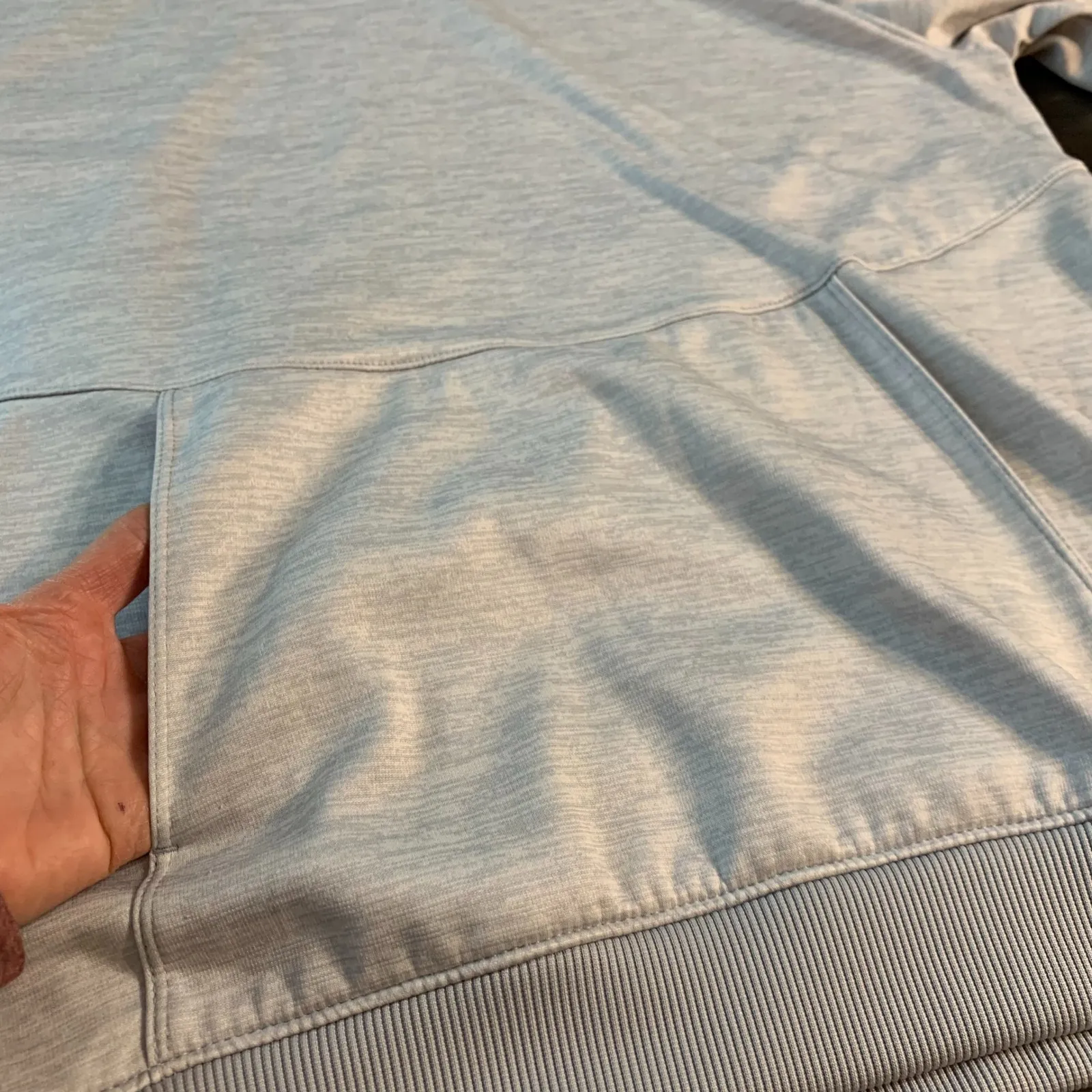 Under Armour Loose Fit Womens Hoodie Gray Athleisure Gym Workout Pullover Large - Image 10