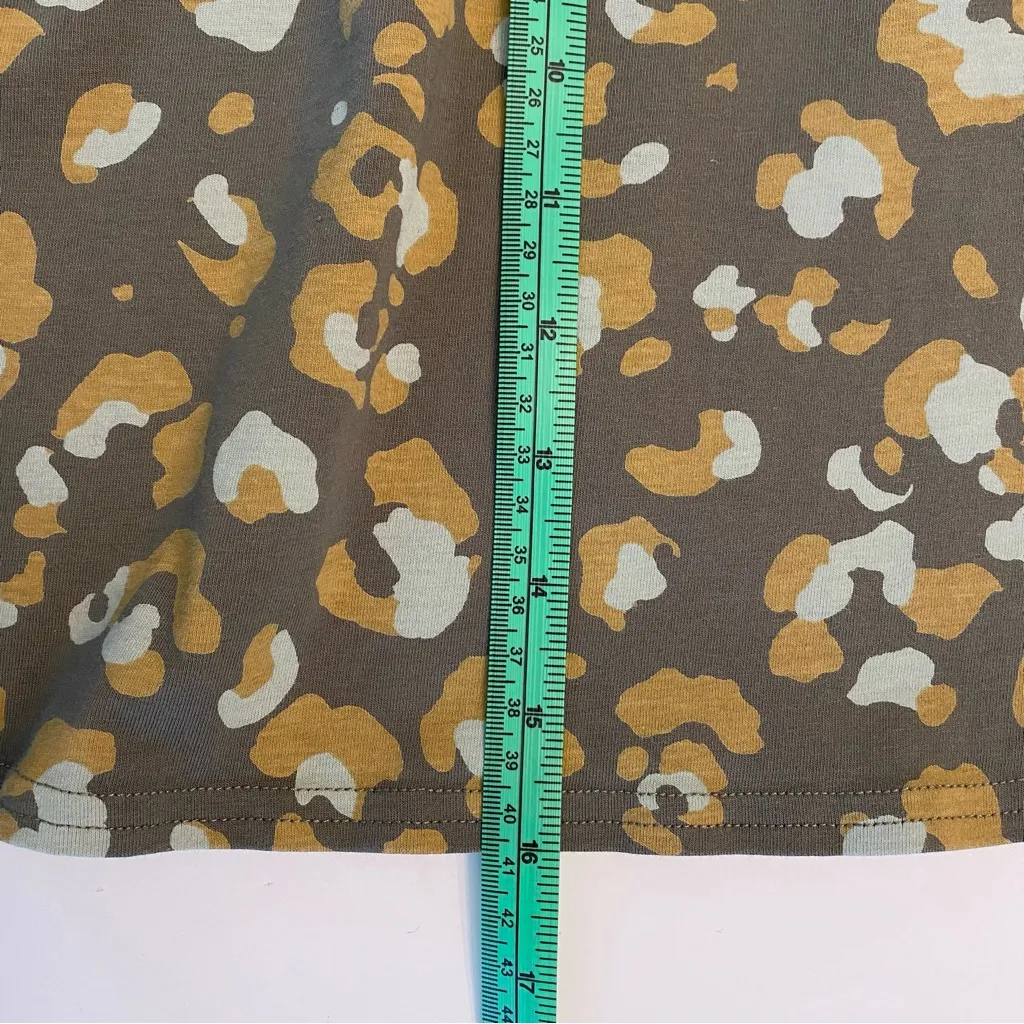 Pact Fit and Flare Skirt Green Animal Print Organic Cotton X-Small XS - Image 6