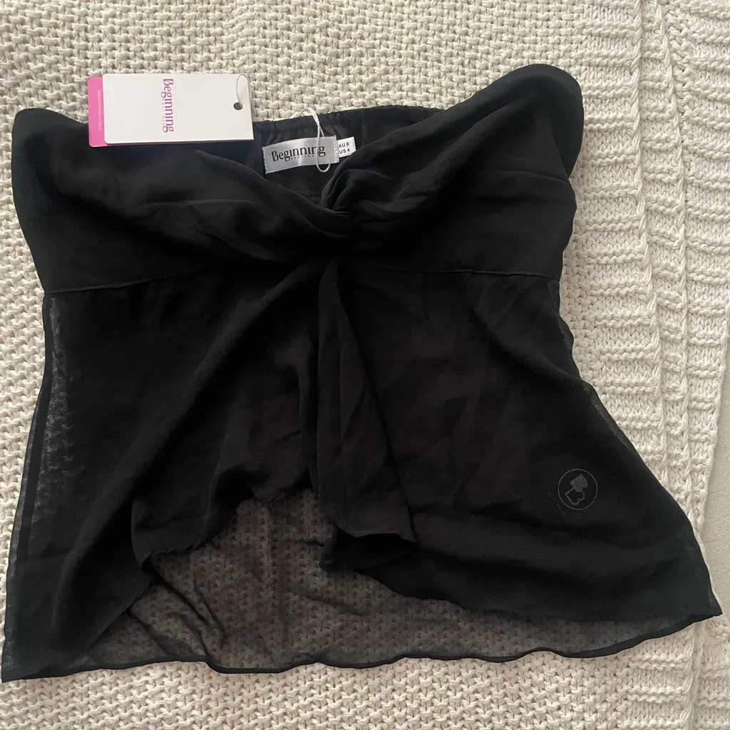 Jacqulin Black Strapless Top Size US4 - Image 4