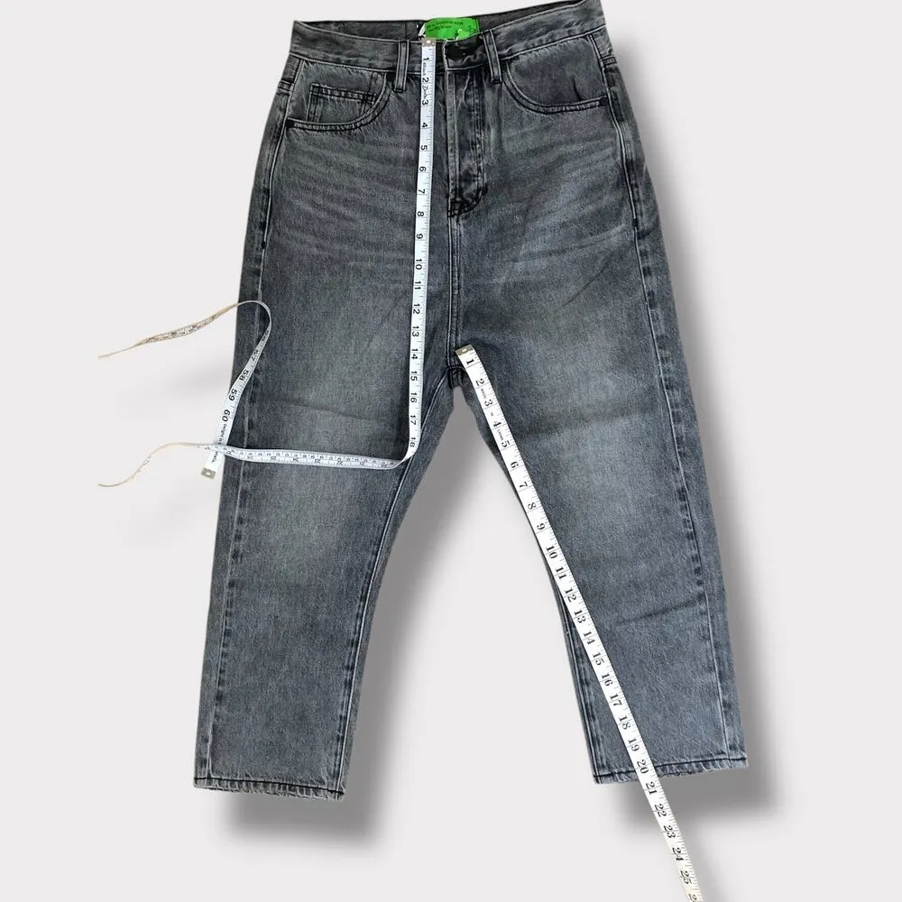 NWT Sandrine Rose The Virgin Label Straight Harem Leg Jeans Silver Womens 24 - Image 3