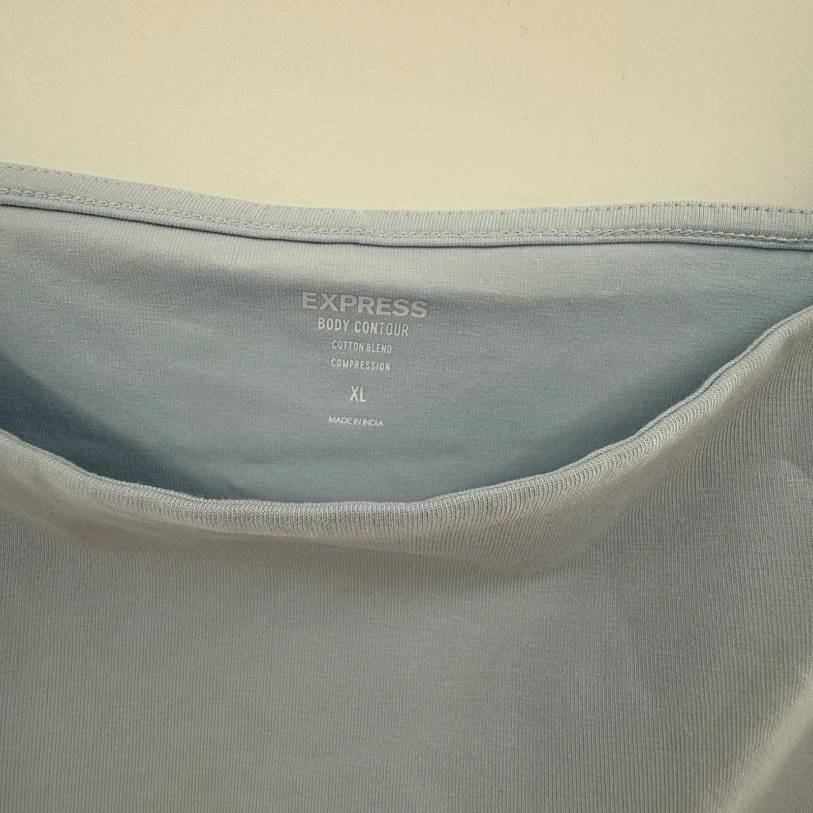 Express Body Contour Crop Cami XL Light Blue Compression Top New Adjustable - Image 2