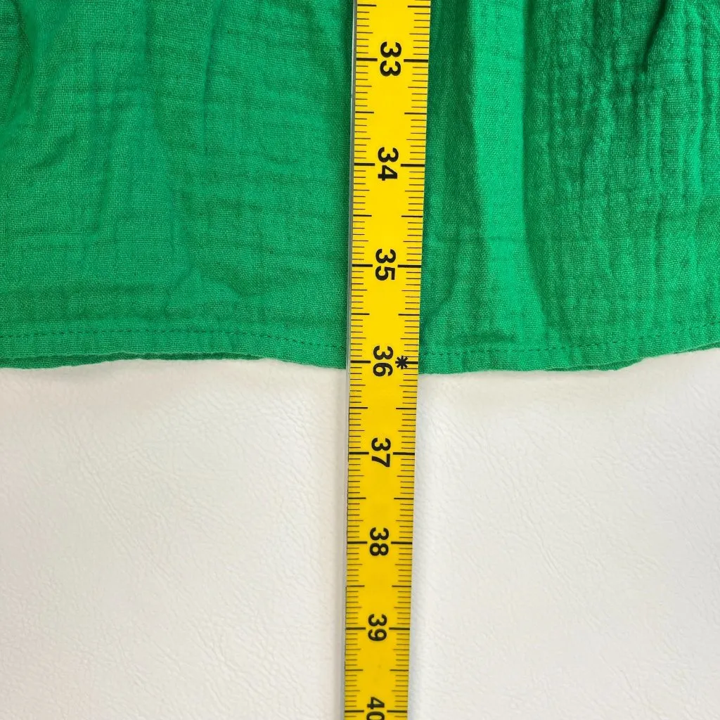 NWOT Boden Ada Double Cloth Cotton Green Dress Size 6 Knee Length - Image 11