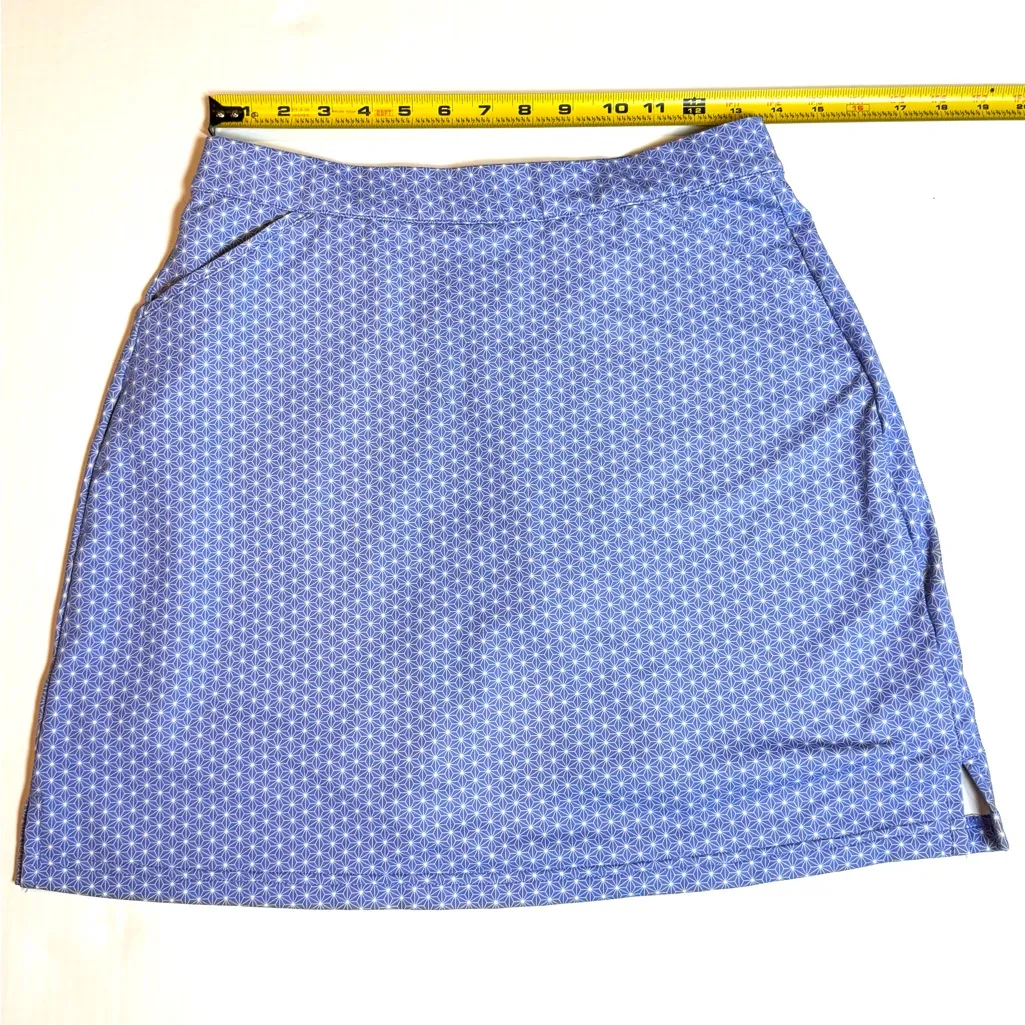 Peter Millar Blue Geometric Mini Skirt - Image 7