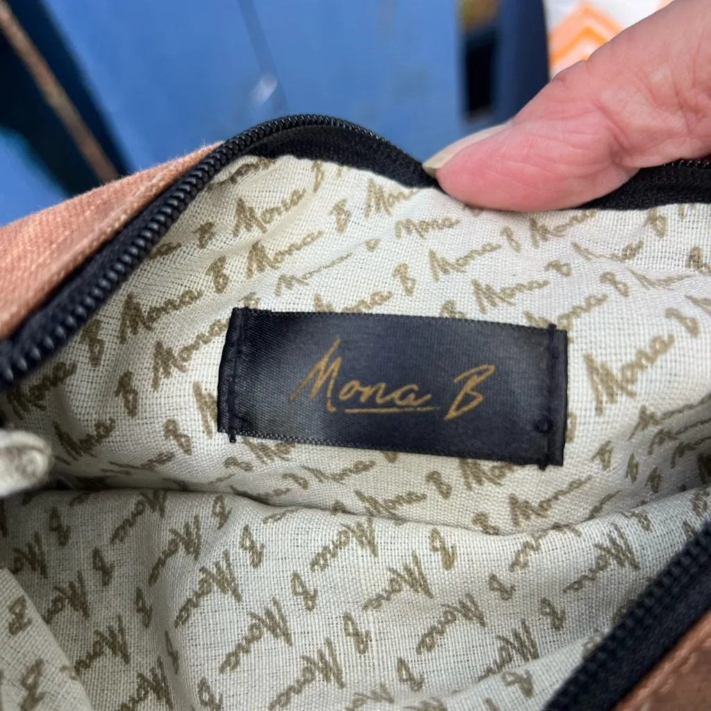 Wild Heart Crossbody Bag by Mona B Gypsy Hobo Hippie Discontinued Brown - Image 6