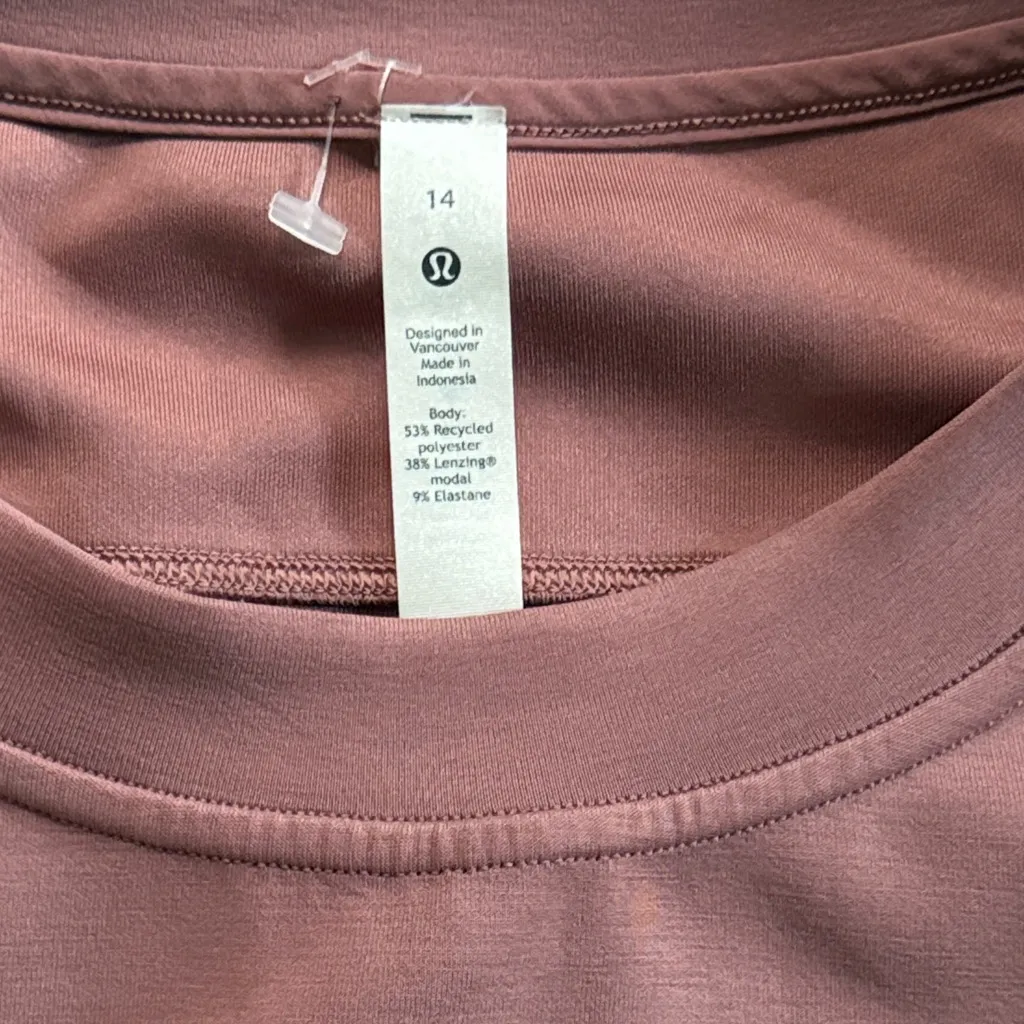 Lululemon Athletica Mauve Crew Neck Sweatshirt Oversized Boxy softstreme - Image 4