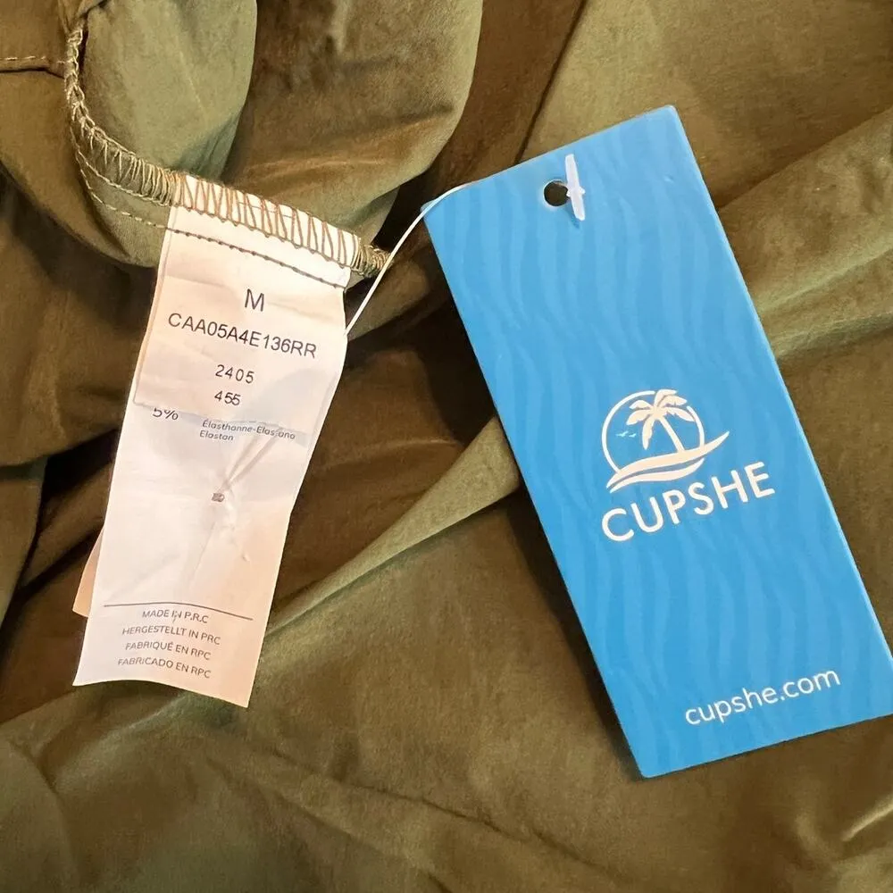 CUPSHE Toggle Drawstring Mini Beach Dress Size M - Image 8