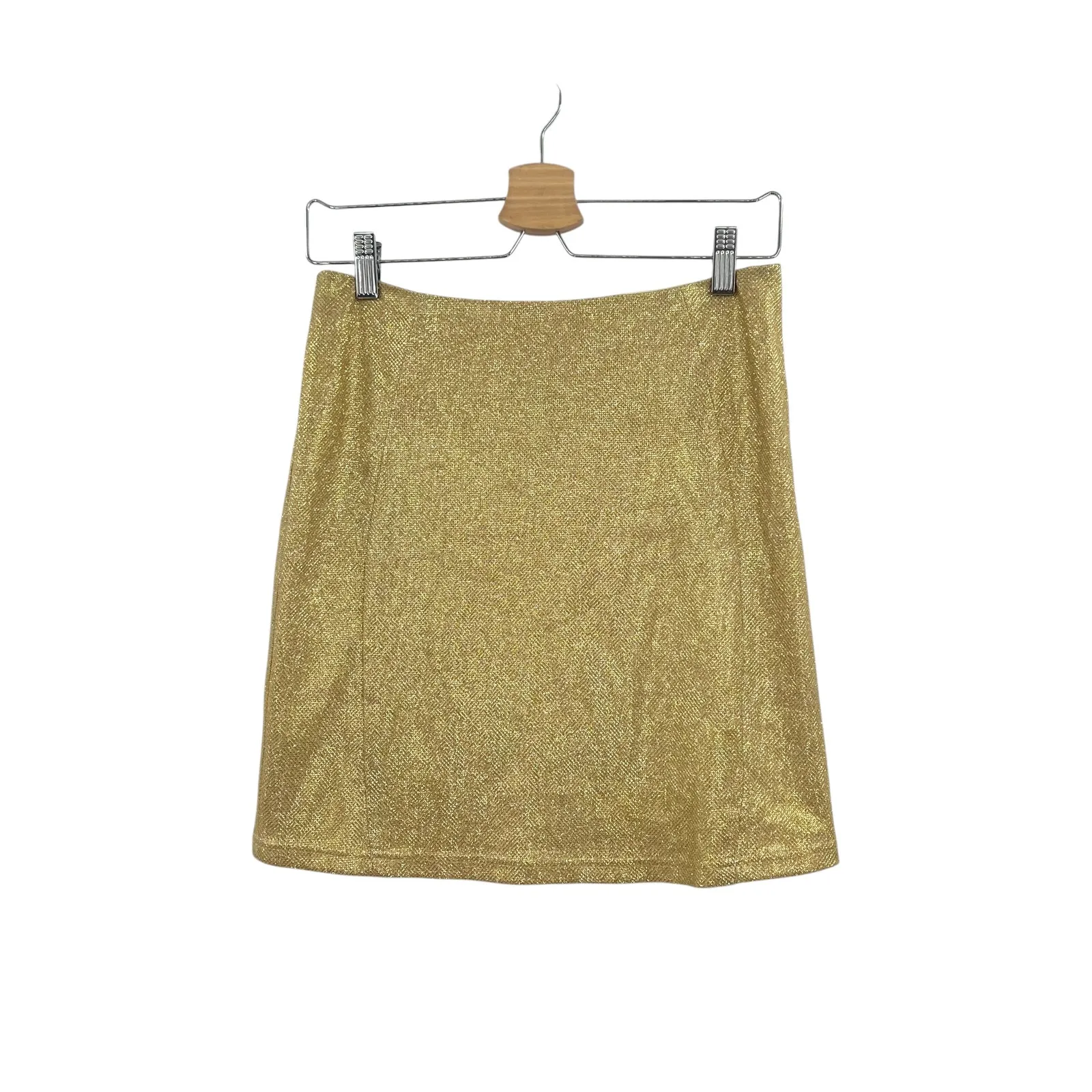 Babyboo‎ Fashion Patrice Skirt Mini Gold Glitter Size Large - Image 2