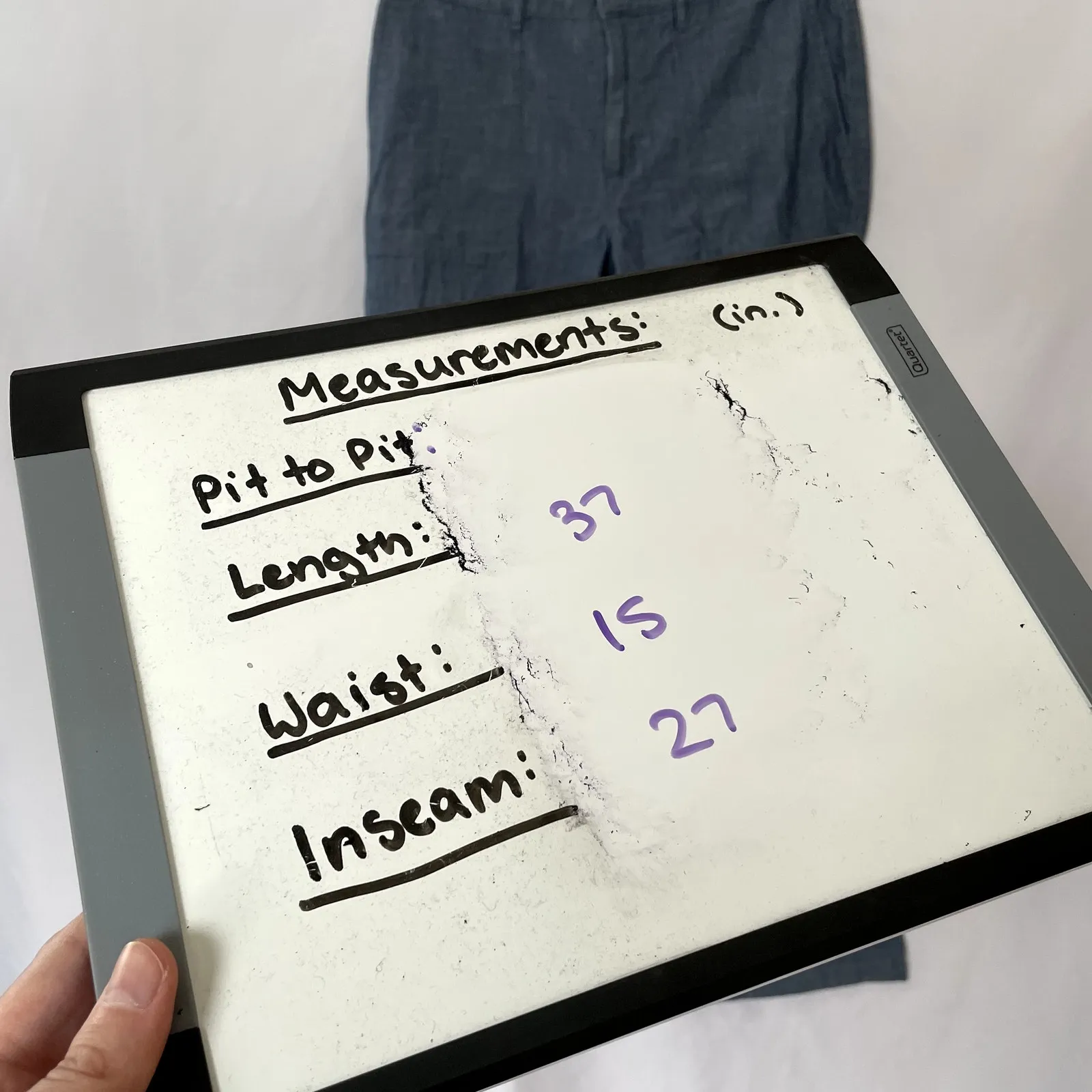 Banana Republic wide leg denim lightweight pants women's size 6 short cotton - Image 4