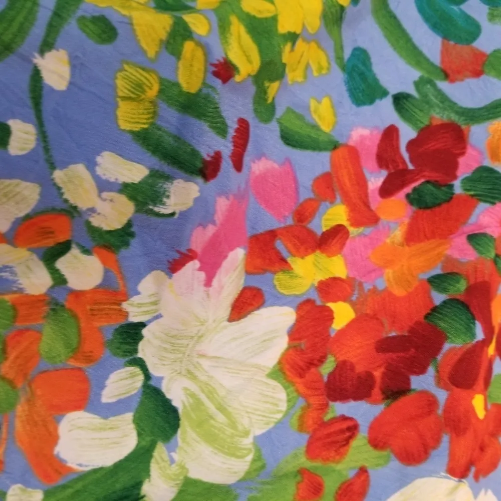 {M} VINTAGE JAMS WORLD Abstract Floral Art Tunic Top Layered Tank - Image 6