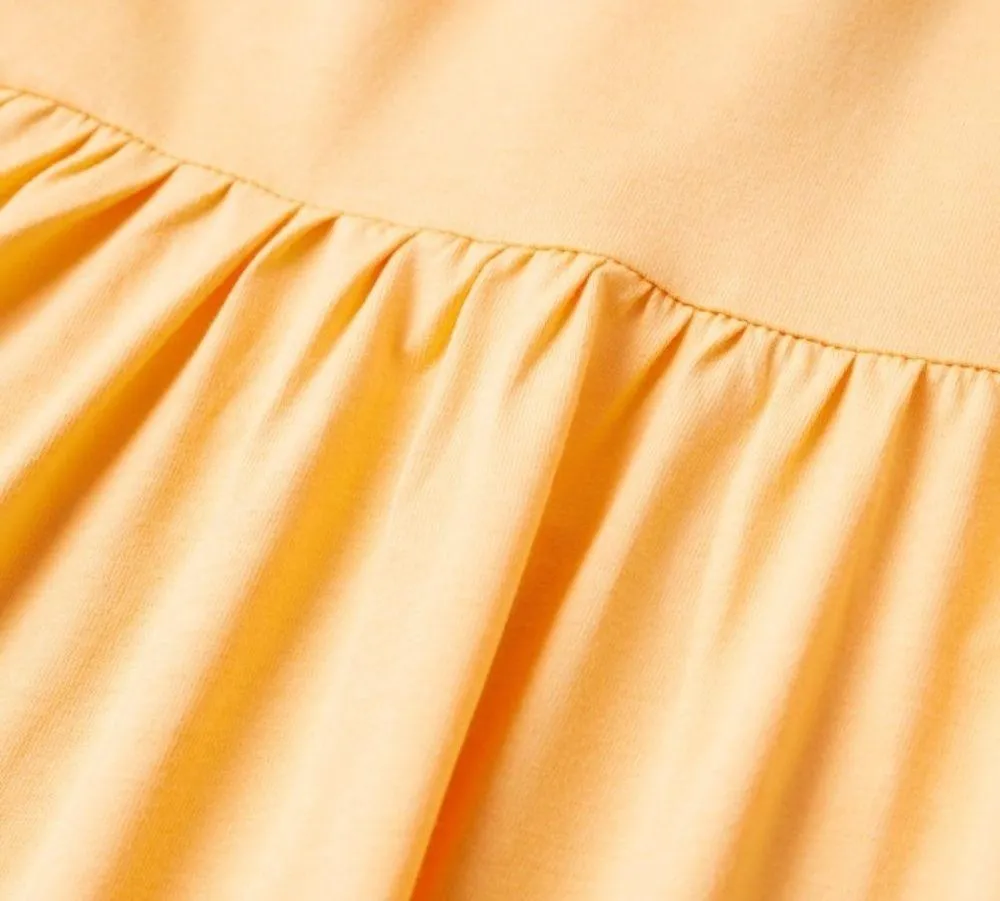 Cotton Oversized Mini Dress Orange Size 8 NEW - Image 5