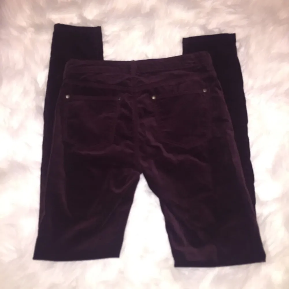 Buffalo Velvet Burgundy Skinny Pants 2/26 - Image 3