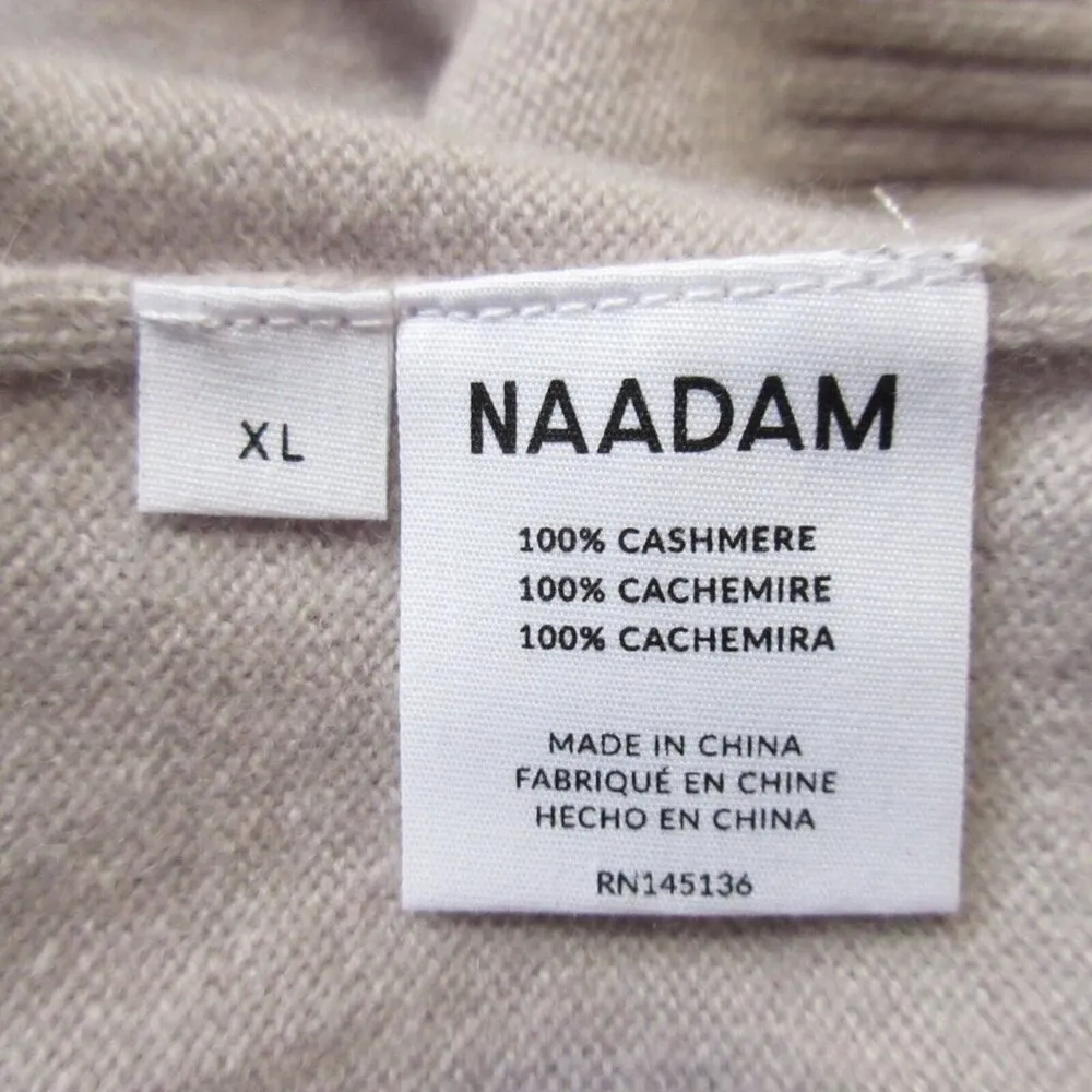 NWT Naadam Cashmere Turtleneck Dress in Pale Gray Sweater Dress XL - Image 4