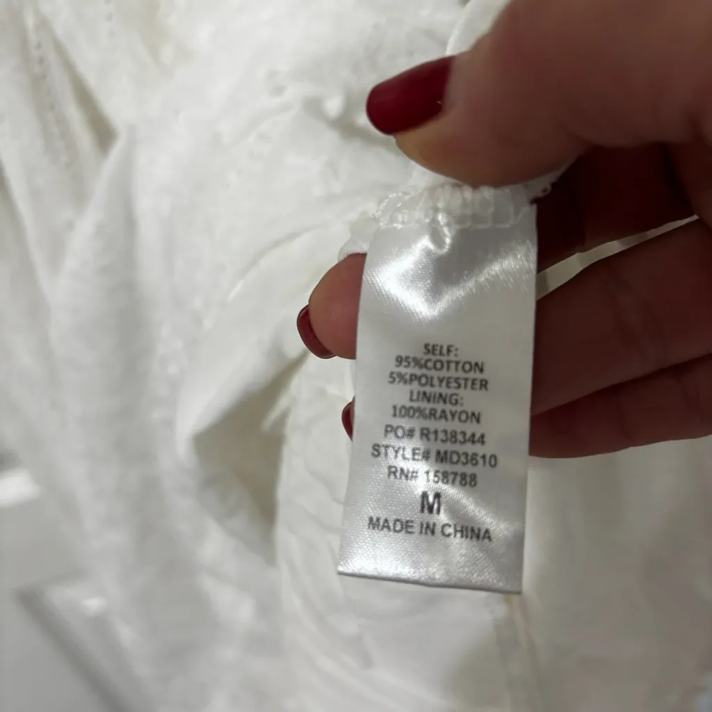 Petal & Pup MERLETTO CUT OUT MAXI DRESS WHITE Size S - Image 9