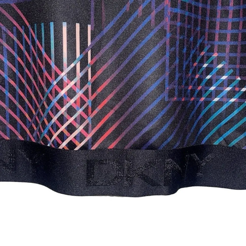 DKNY Printed‎ Logo Scuba Sweatshirt Abstract Multi Color Print Medium - Image 4