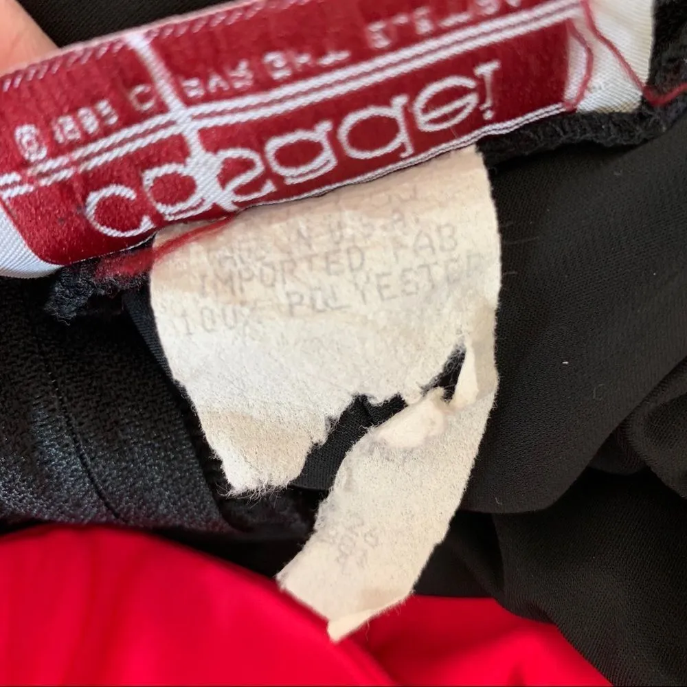 Casadei Pink Black Harem 80’s Jumpsuit Disco Small - Image 7