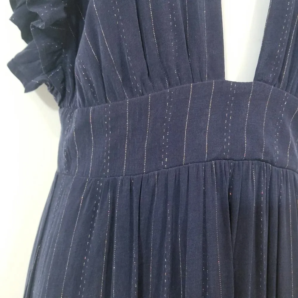Stillwater Women size Medium The Jessie Midi Dainty Stripe Dress - Image 12