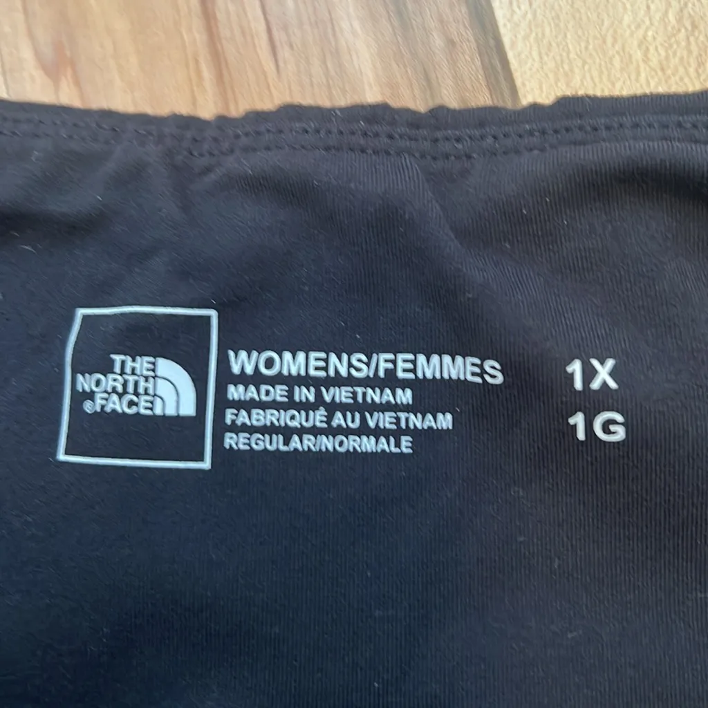 North Face Leggings Women’s Plus Size Black & Blue Elastic Waistband Size 1X - Image 5