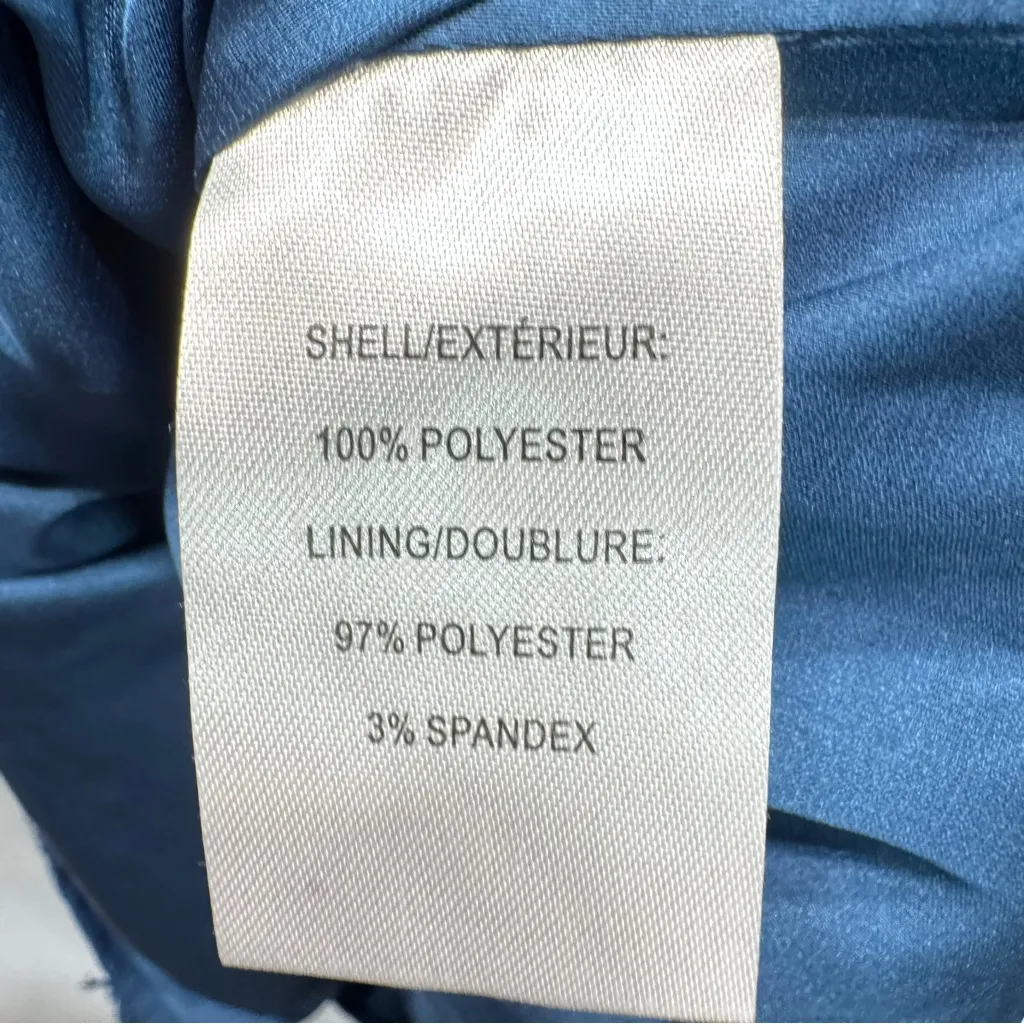 Blue 3D Floral Crochet Lace Sleeveless Shift Dress Wendy Bird Cottagecore Boho Size 12 - Image 9