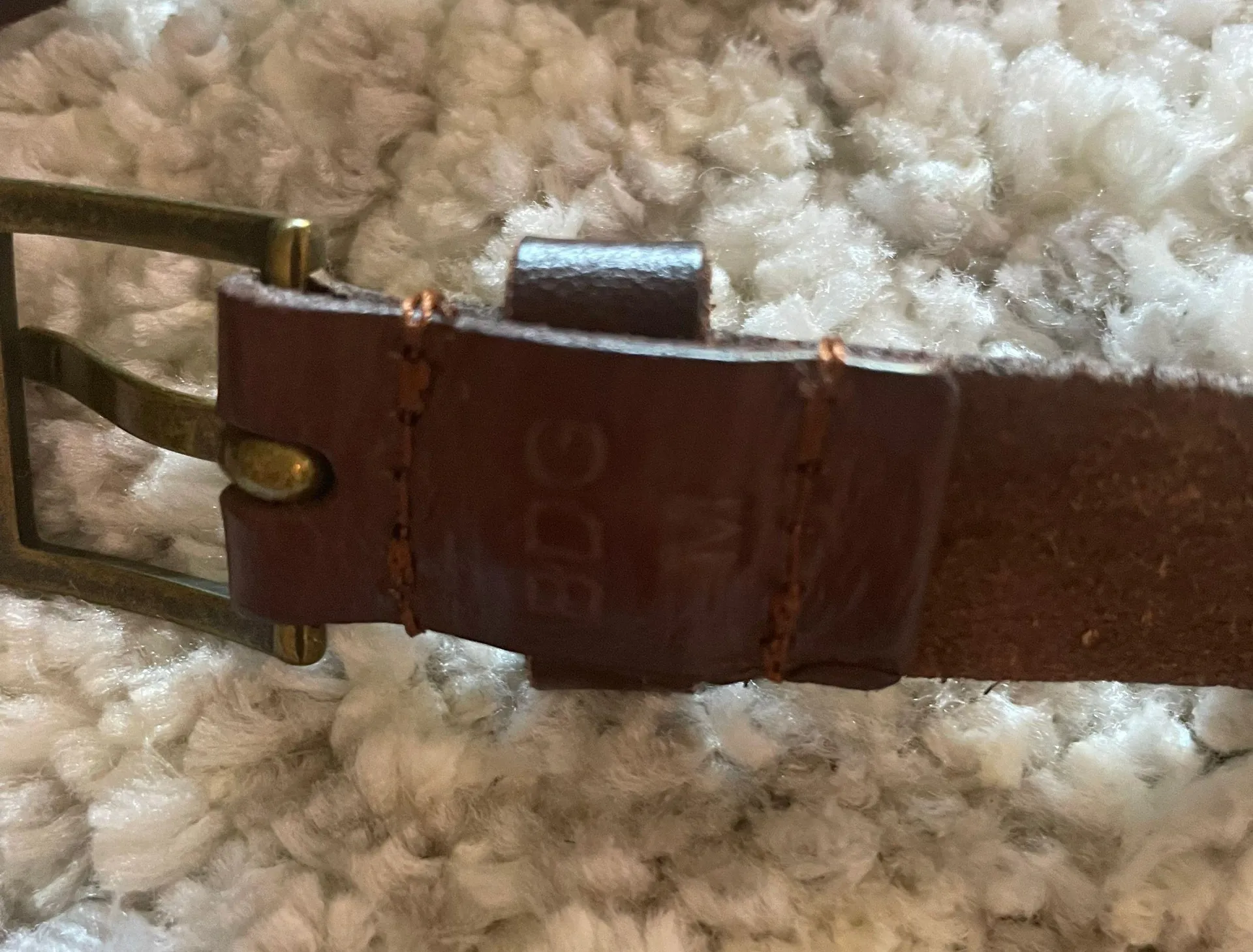 BDG Dark Brown Leather Belt - Image 3