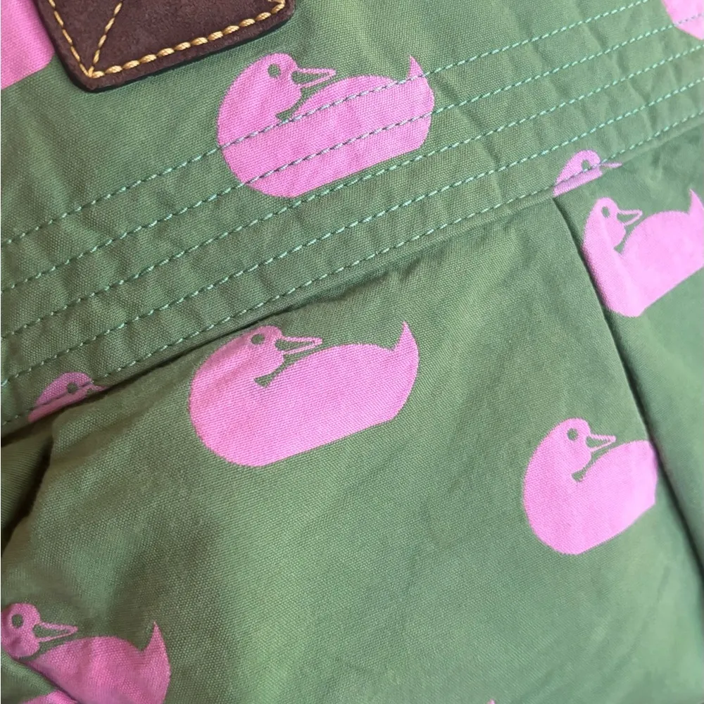 RARE🔥Authentic DOONEY & BOURKE Leather/cotton Duck print Satchel/Shoulder bag - Image 12