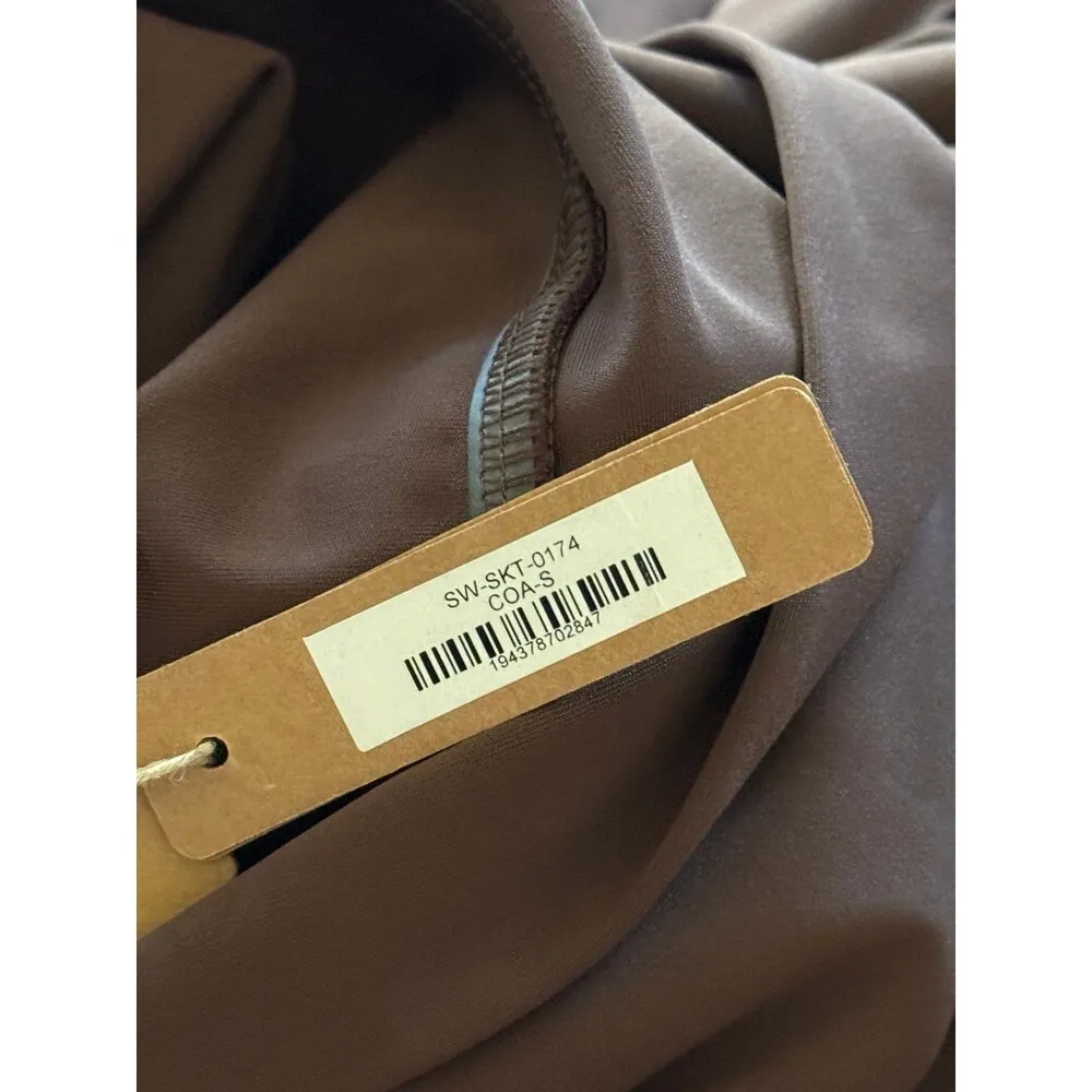 Skims Shaping Swim Long Sarong Skirt Size Small Cocoa - Image 9