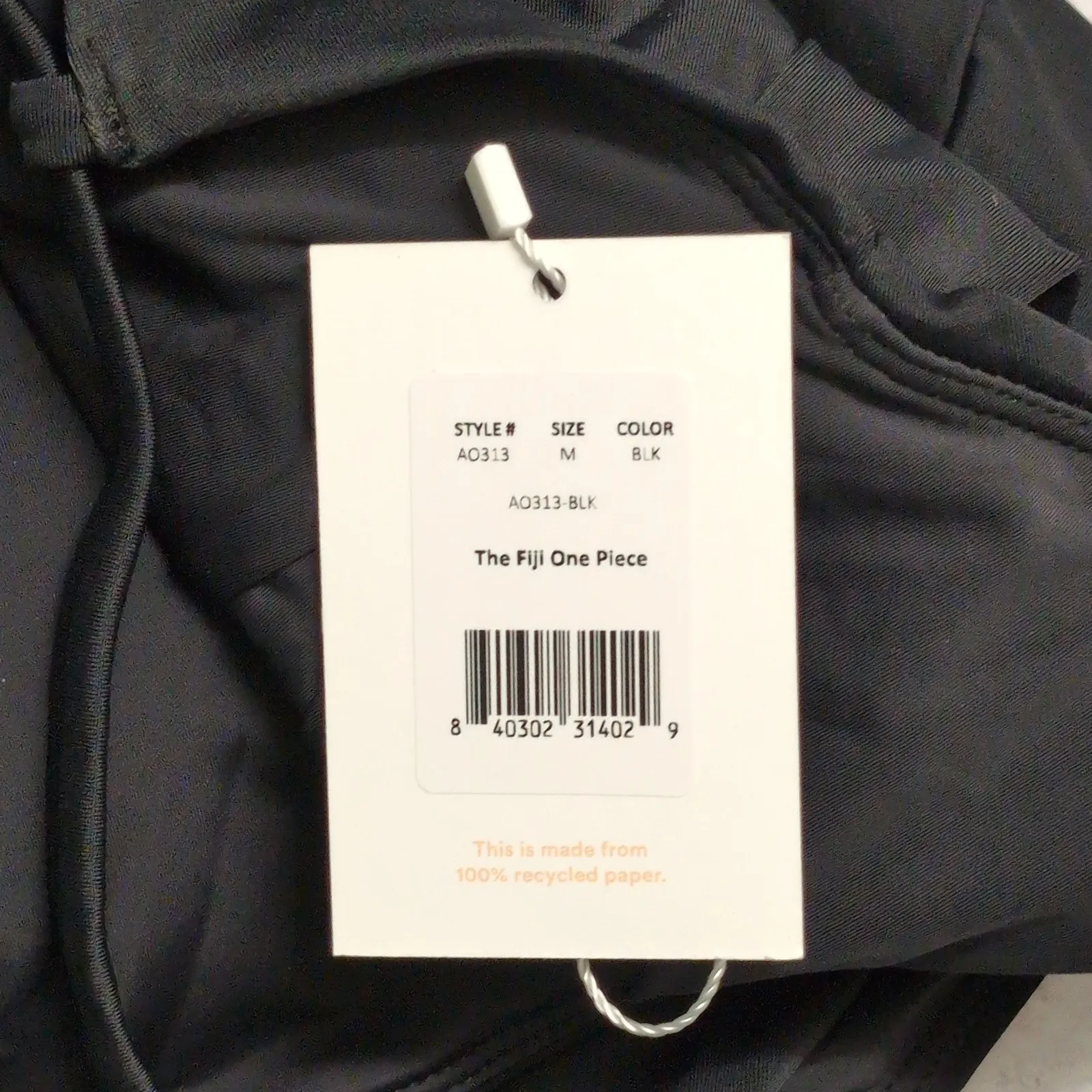 Andie Fiji One Piece Black Strappy Swimwear Bathing Suit M New - Image 9