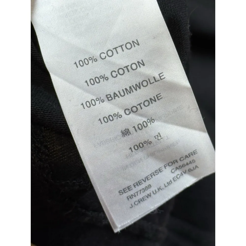 J. Crew Black Tie-Waist Cardigan Sweater Open Front Pockets Minimalist - Image 5