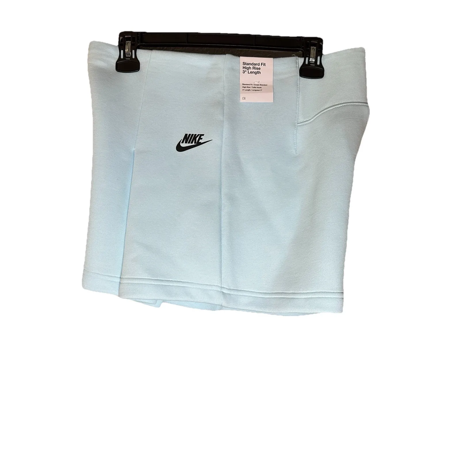 Nike High Rise 3" Shorts L Light Blue Pleated Tenniscore‎ Y2K Athleisure NWT - Image 10
