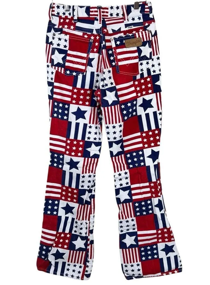 Wrangler‎ Star Stripe Patriotic Westward 626 Boot Cut Denim Jeans - Image 14