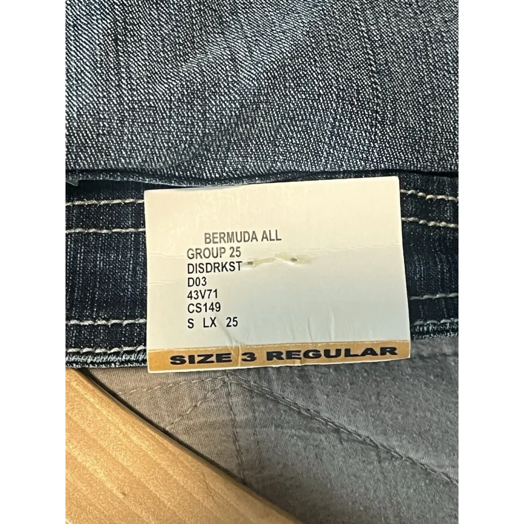 LEI Overall Shorts Juniors Size 3 Blue Denim Jean Overalls Shoulder Buckle NEW - Image 7