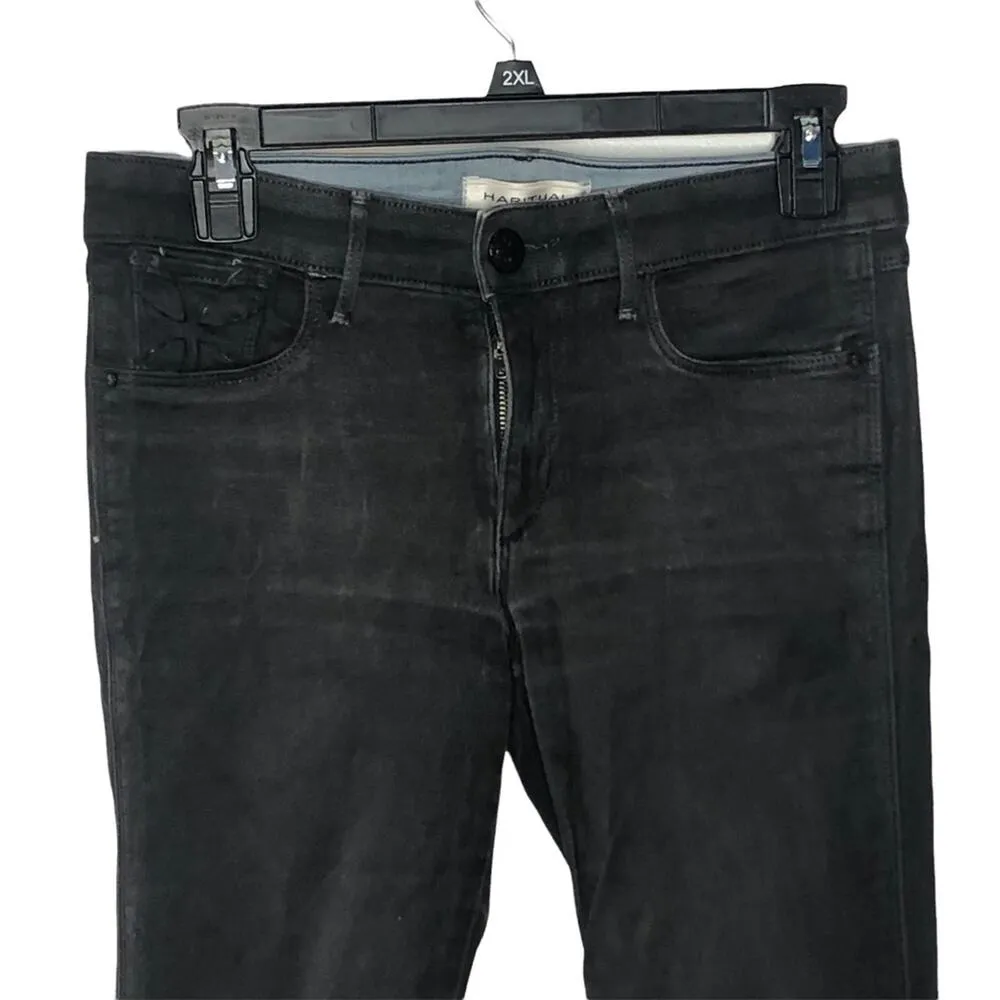 Habitual Jeans 'Eve' Hi Rise Skinny Jean Licorice Signature Coated Denim size 26 - Image 5