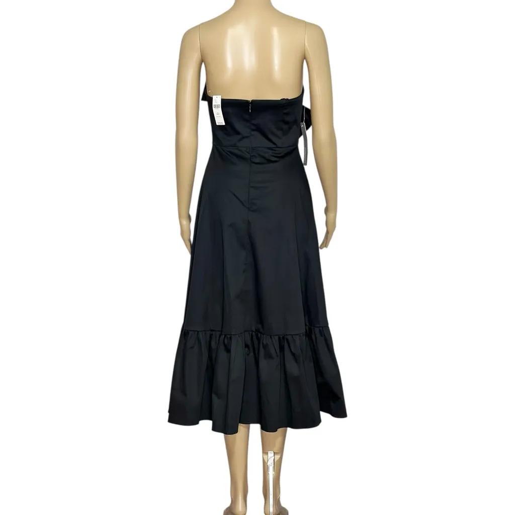 HUTCH x ANTHROPOLOGIE Bow-Tie Strapless Dress, Black, 00 (US Petite) - Image 8