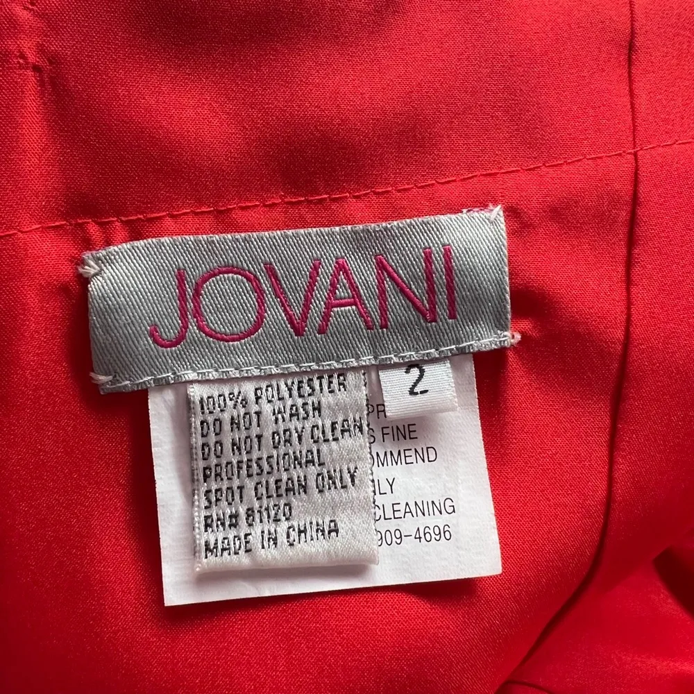 Jovani 48400 One Shoulder Mermaid Prom Dress - Image 9