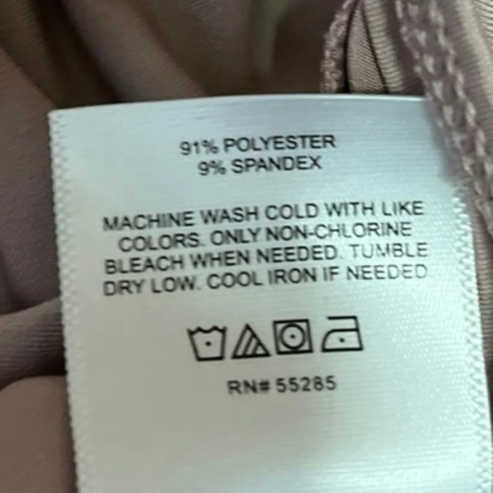 Express Pink Twist Front Sweetheart Neck Long Sleeve Thong Bodysuit Top Size S - Image 5