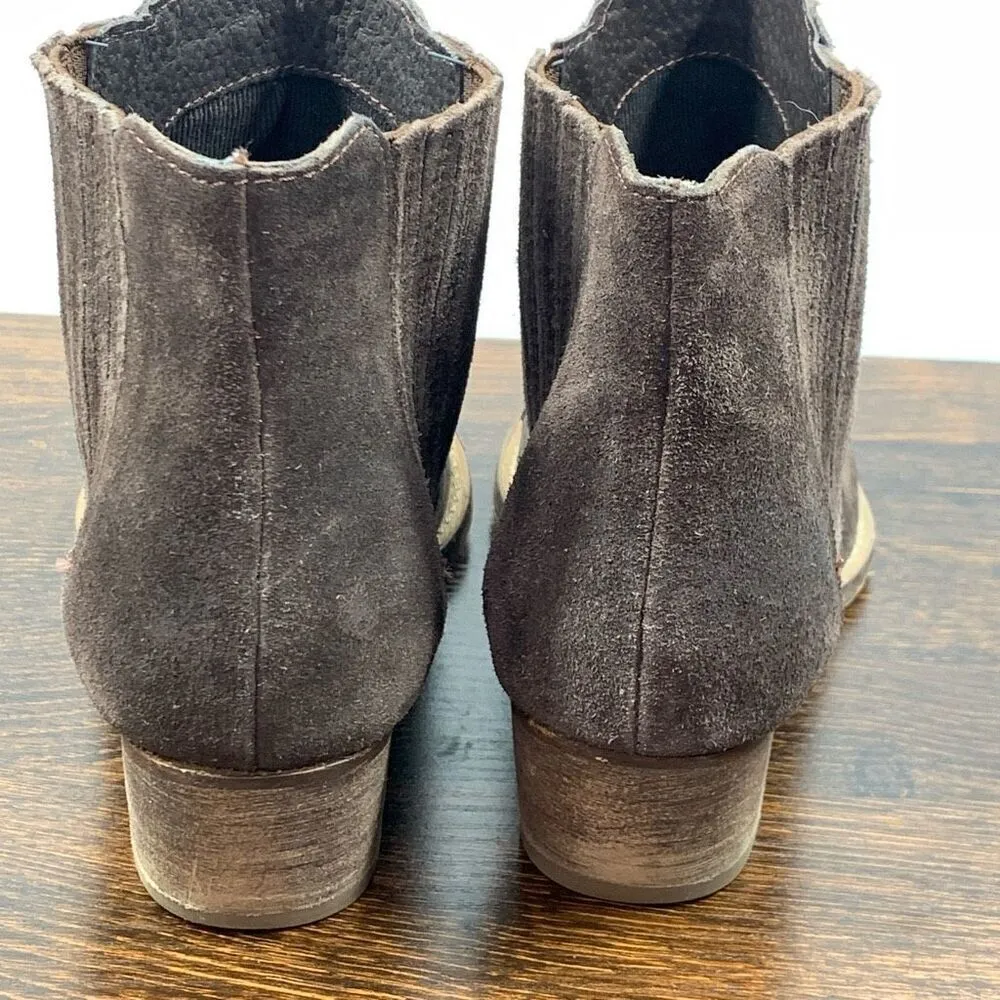 Charles By Charles David Women's Suede Leather Yale Ankle Bootie Brown Size 8.5 - Image 7