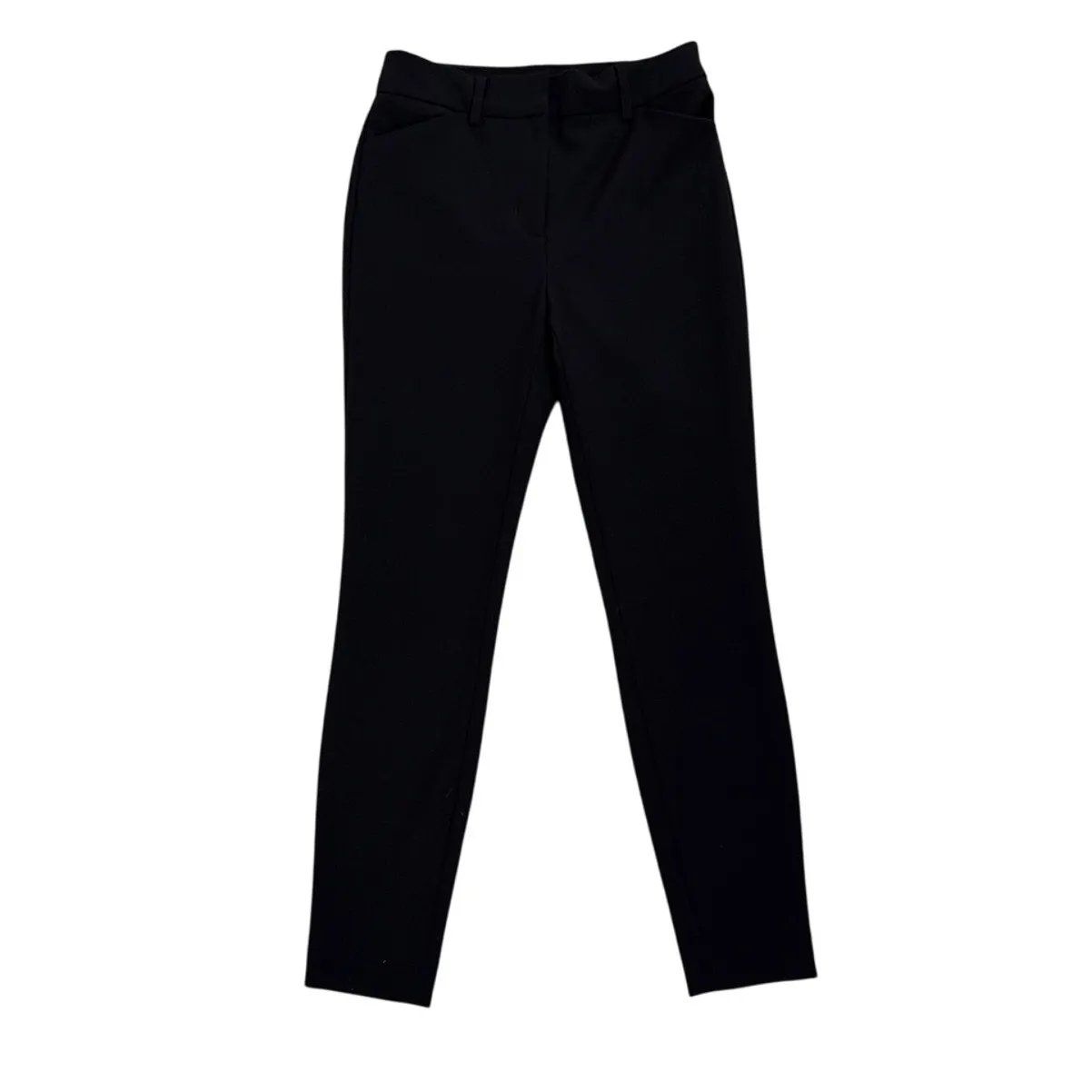 Express Skinny Mid Rise Black Stretch Preppy Capsule Dress Pants Size Women's 00 - Image 3
