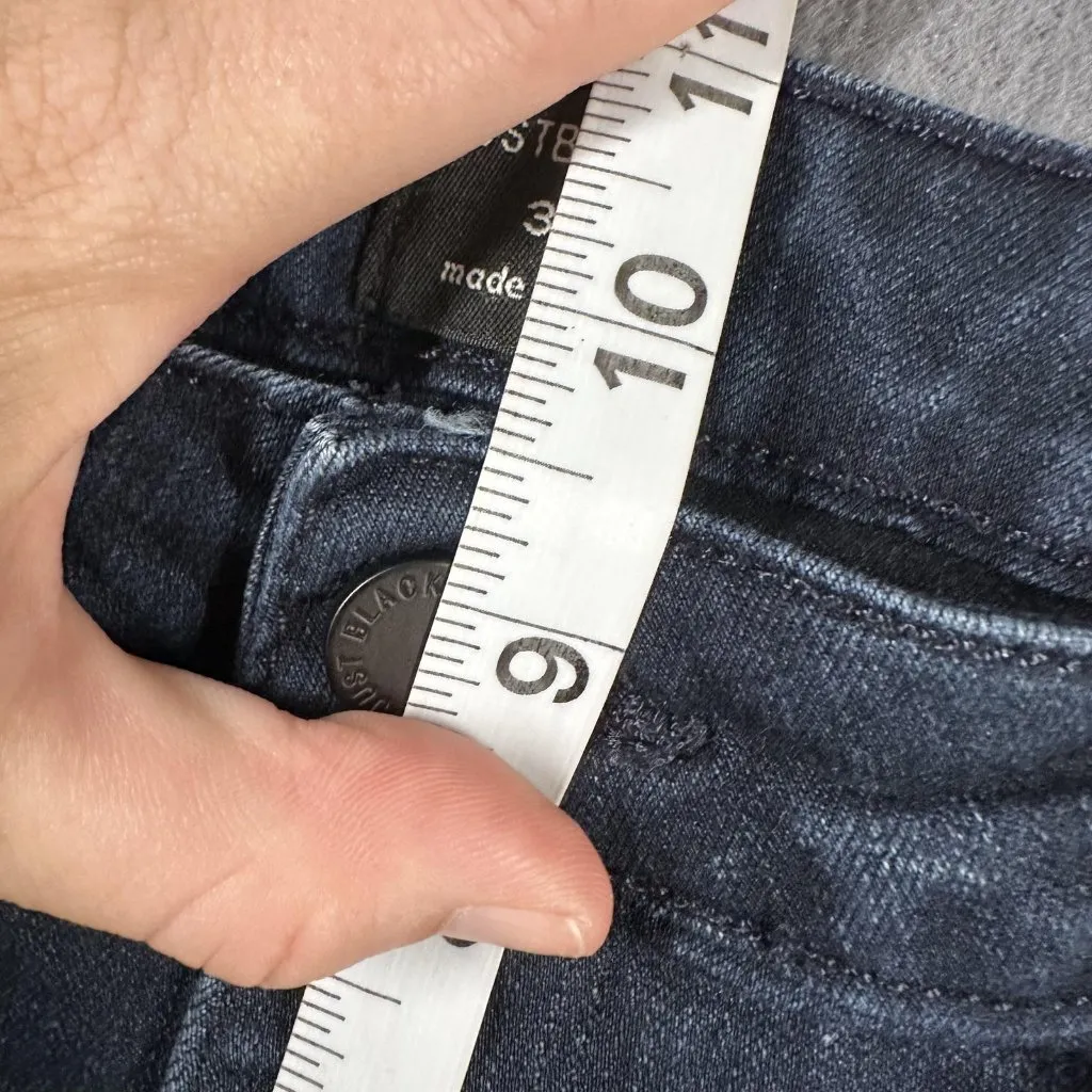 Just Black Jeans Womens 32 Flare Bootcut Stretch Denim Made in USA Classic Blue‎ - Image 13