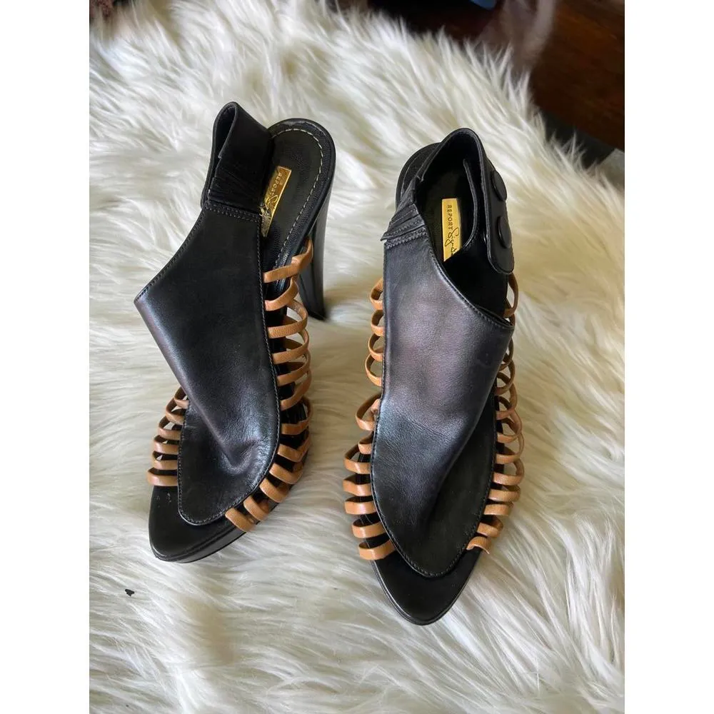 Stylish Black Heeled Sandals by Report Signature - Image 2