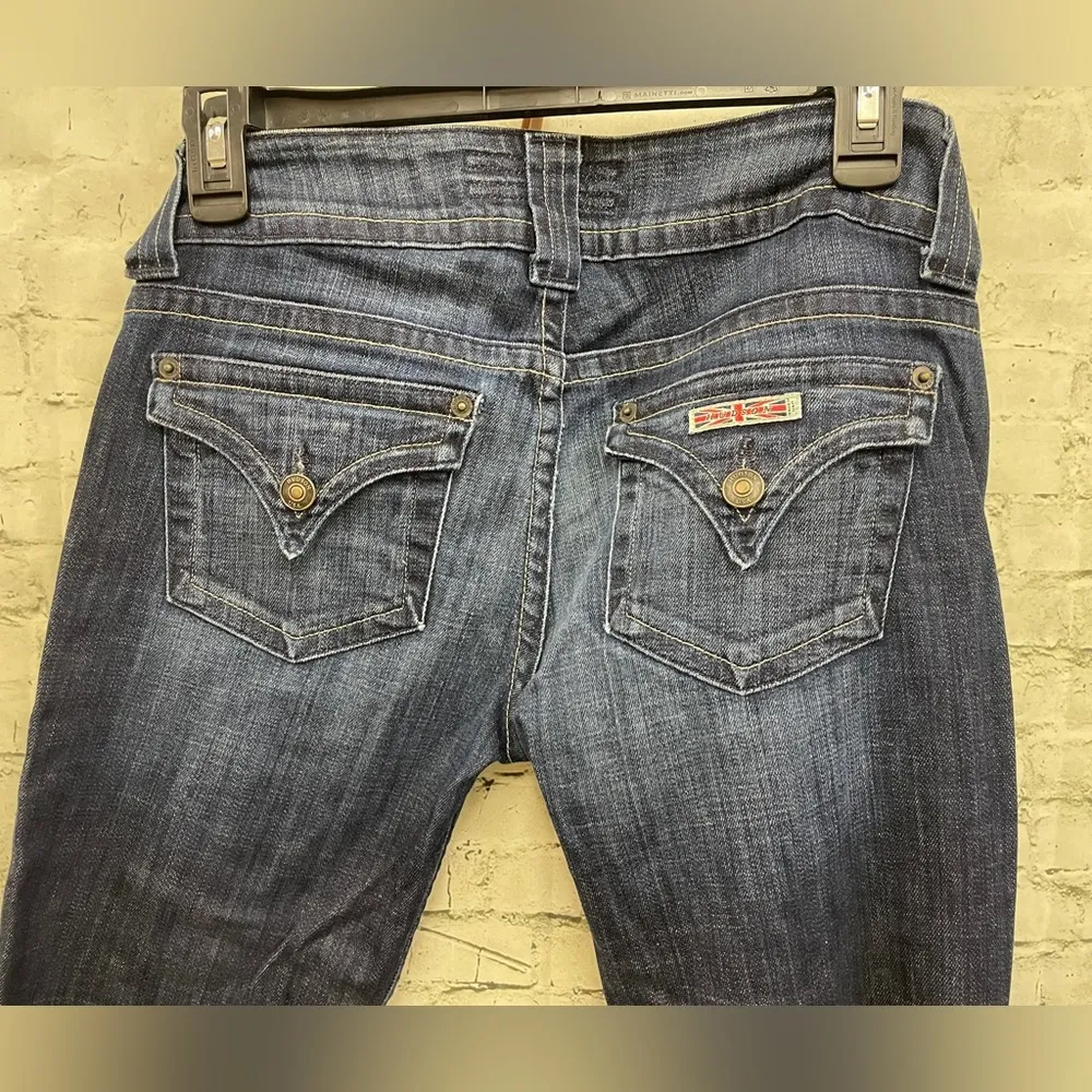 Hudson jeans triangle pocket boot cut sz 27 low rise euc - Image 5