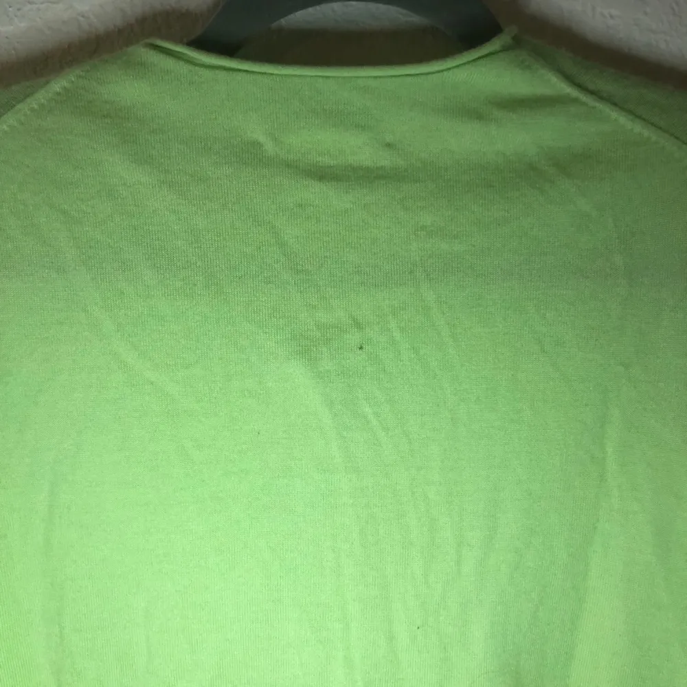 Lilly Pulitzer Cardigan Lime Green Cashmere Cardigan Sz L SEE DESCRIPTION - Image 10