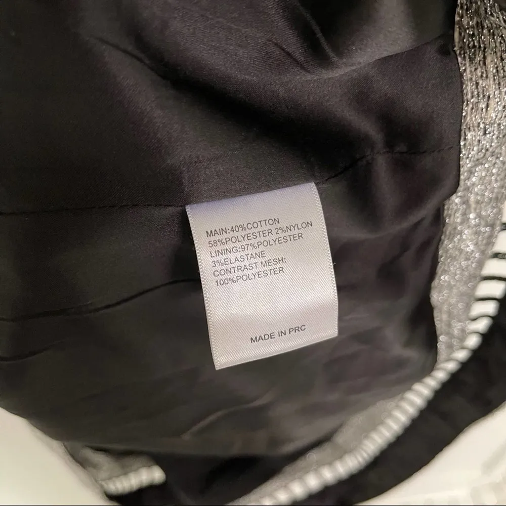 FINDERS KEEPERS Metallic Silver Party Dress Size Extra Small - Image 11