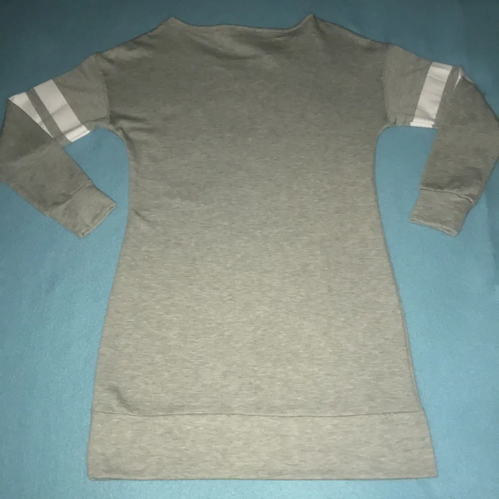 JOE Boxer heather gray long sleeve nightgown fleece lined size M - Image 2